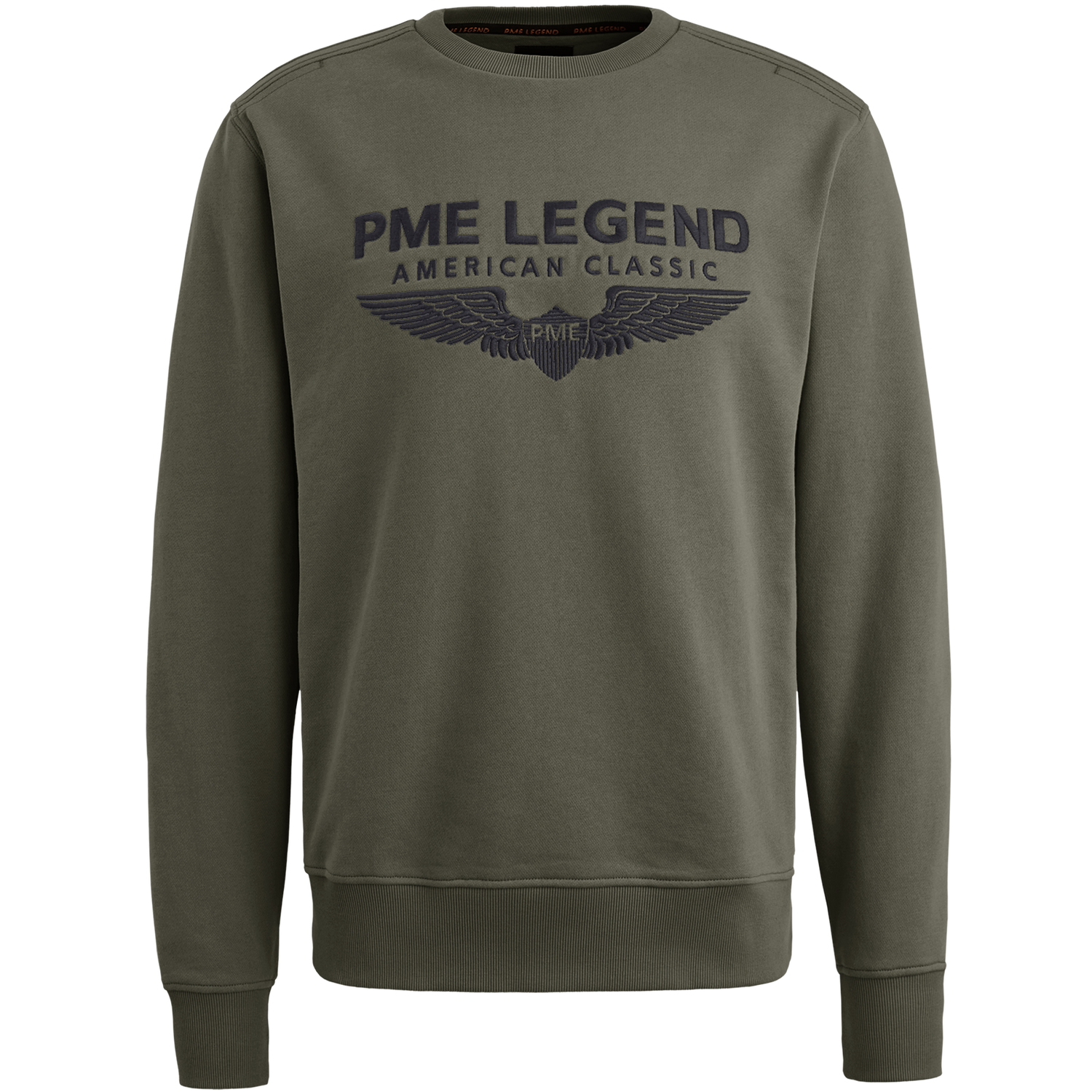 PME Legend Herren Rundhals Pullover CREWNECK SOFT TERRY WITH LOGO - Regular günstig online kaufen