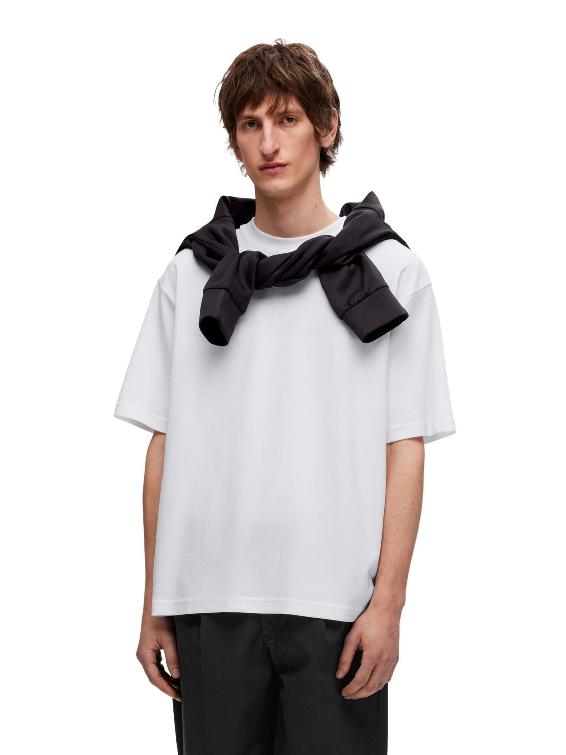 Selected Homme Herren Rundhals T-Shirt SLHLOOSEOSCAR - Relaxed Fit günstig online kaufen