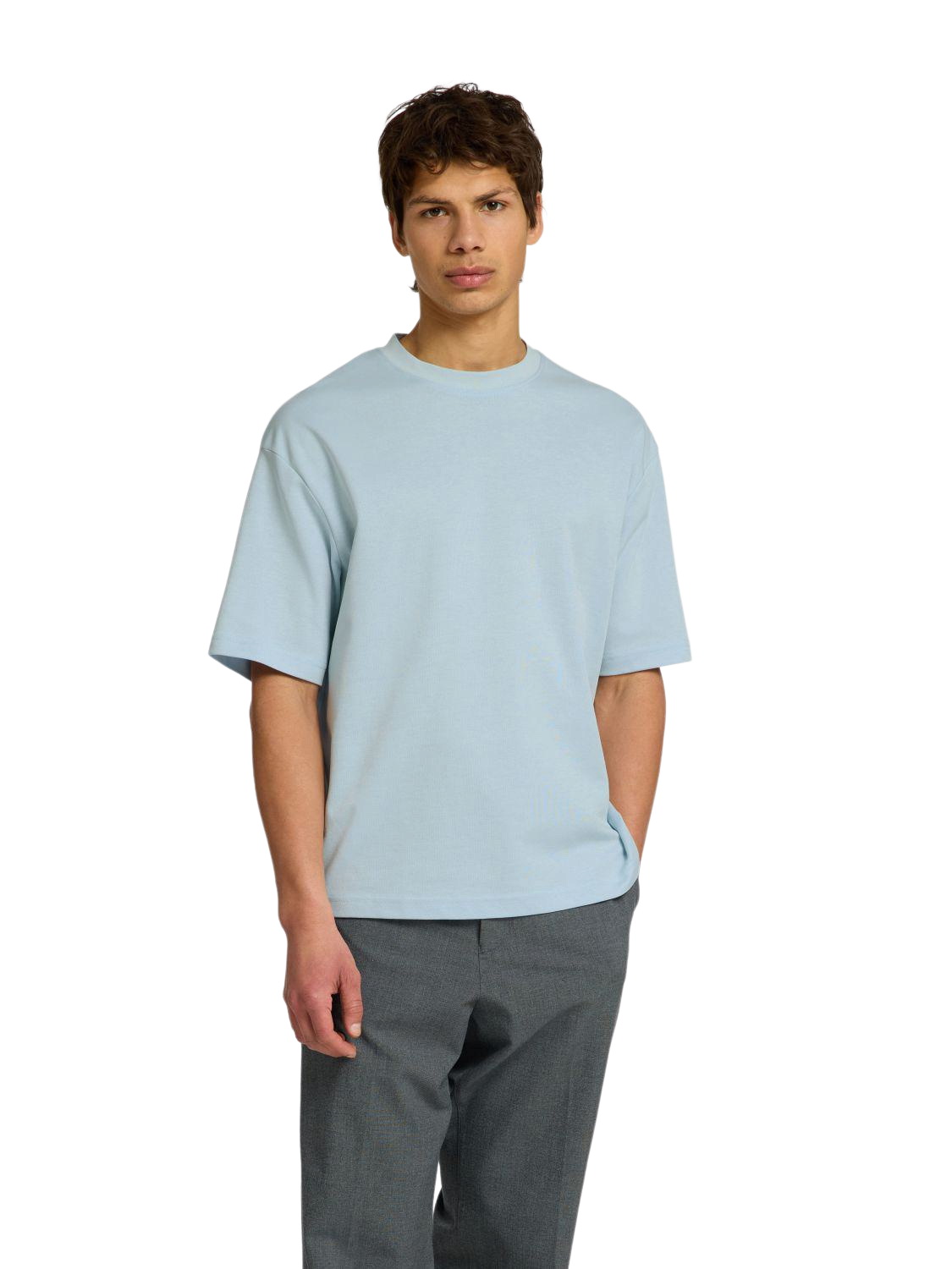 Selected Homme Herren Rundhals T-Shirt SLHLOOSEOSCAR - Relaxed Fit