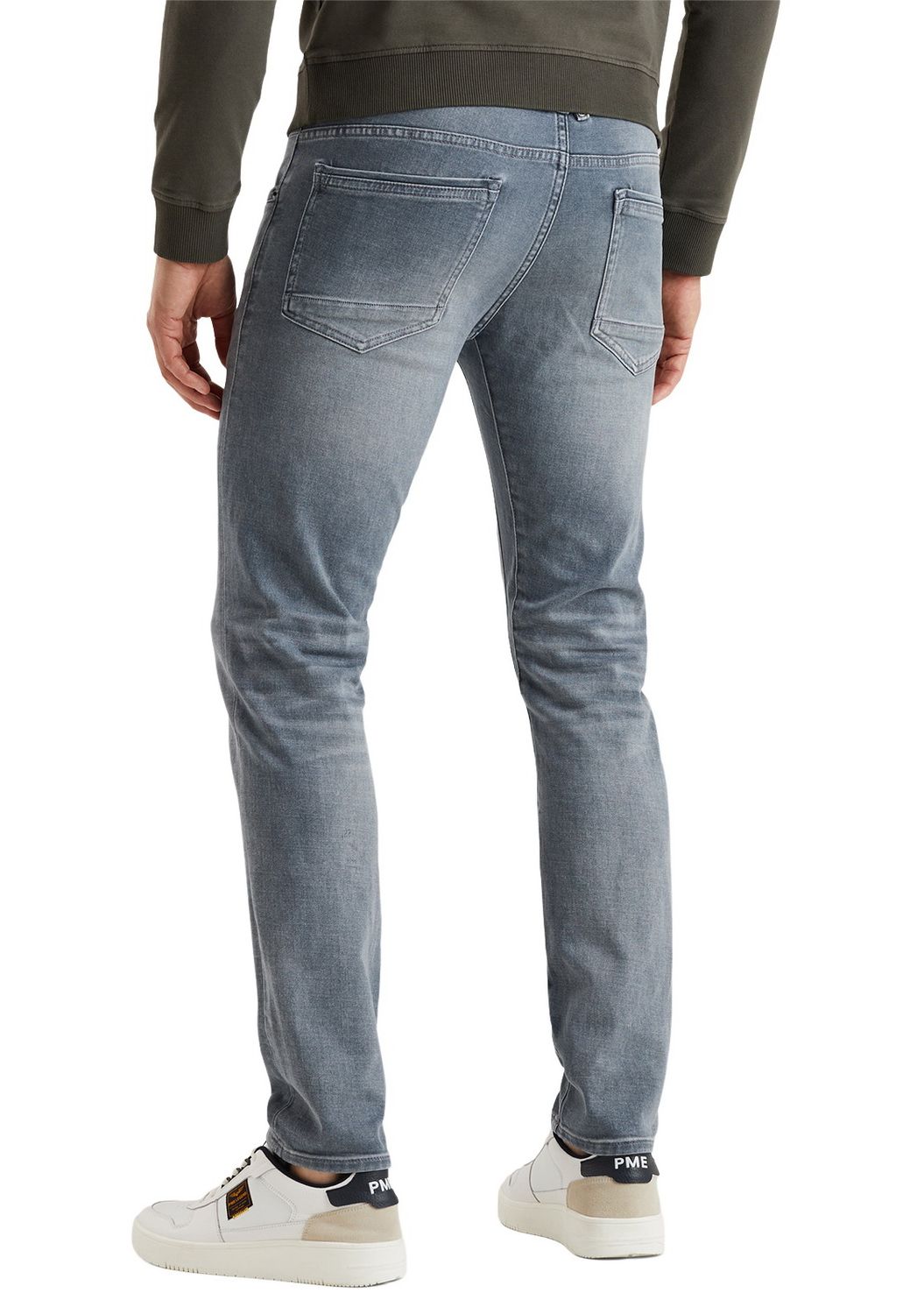 PME Legend Herren Jeans TAILWHEEL - Slim Fit - Grau - Light Grey Mid günstig online kaufen