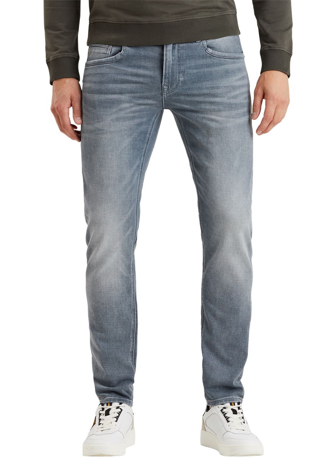 PME Legend Herren Jeans TAILWHEEL - Slim Fit - Grau - Light Grey Mid günstig online kaufen