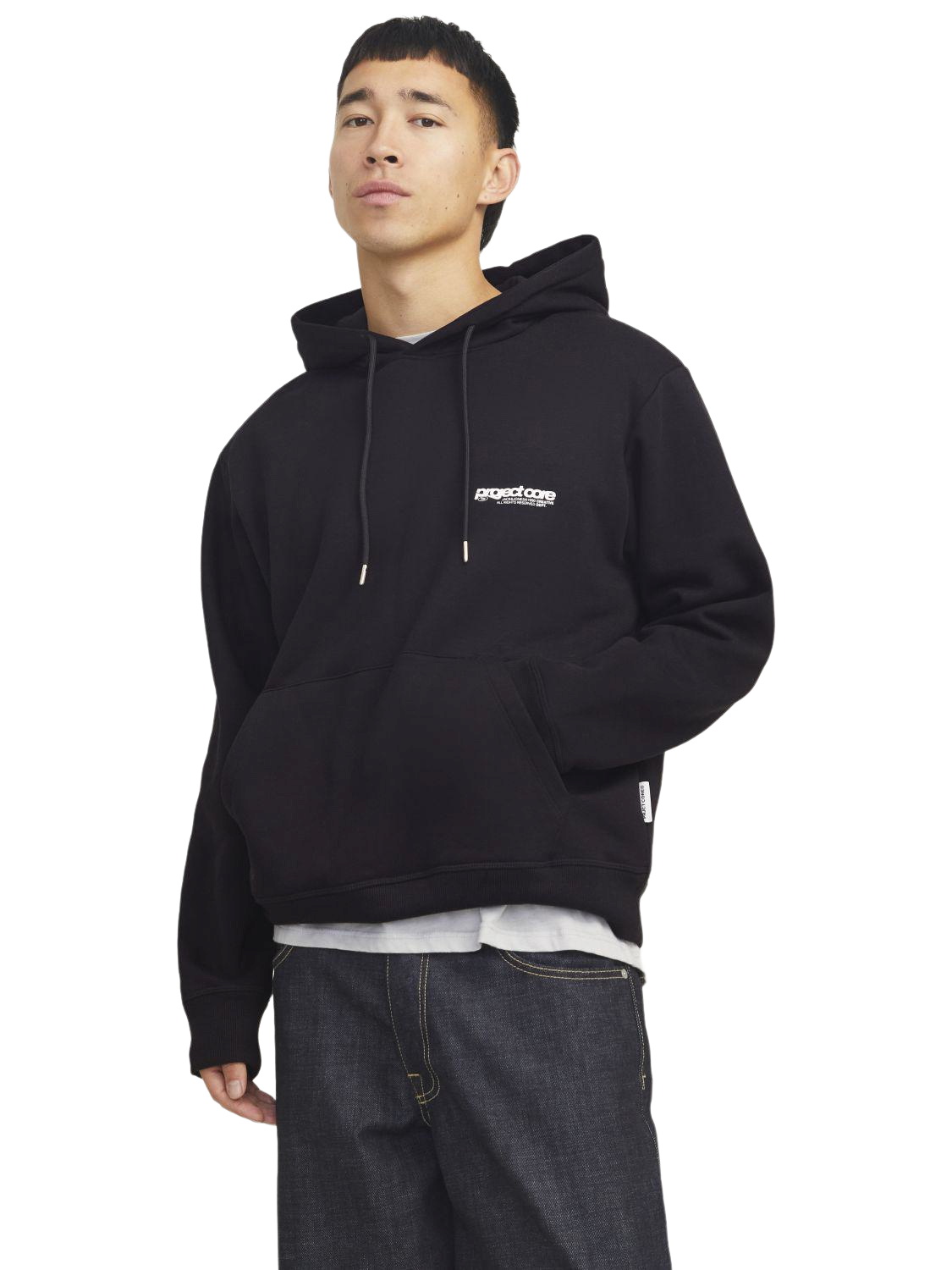 Jack & Jones Herren Hoodie Kapuzenpullover JCOUNION PRINT SWEAT HOOD- Relaxed Fit