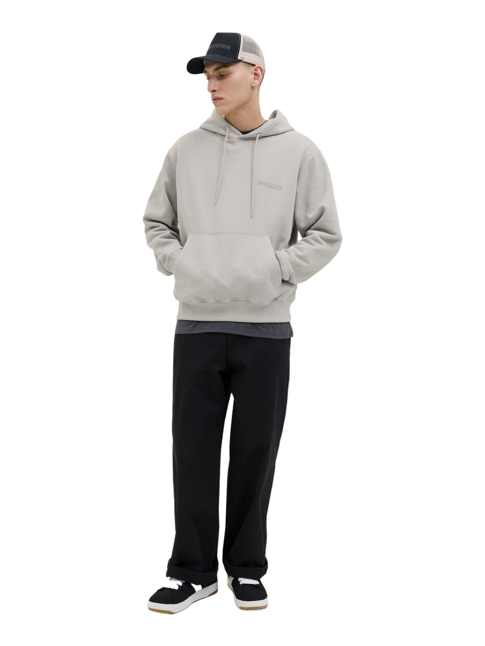Jack & Jones Herren Hoodie Kapuzenpullover JCOUNION PRINT SWEAT HOOD- Relax günstig online kaufen