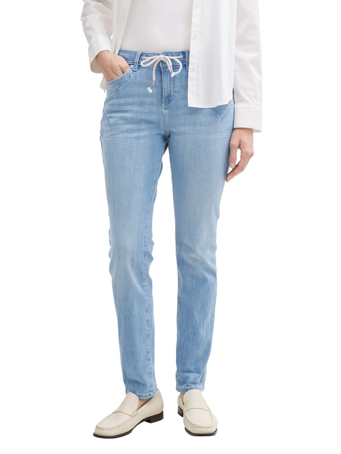 Tom Tailor Damen Jeans TAPERED - Mid Waist - Tapered Fit