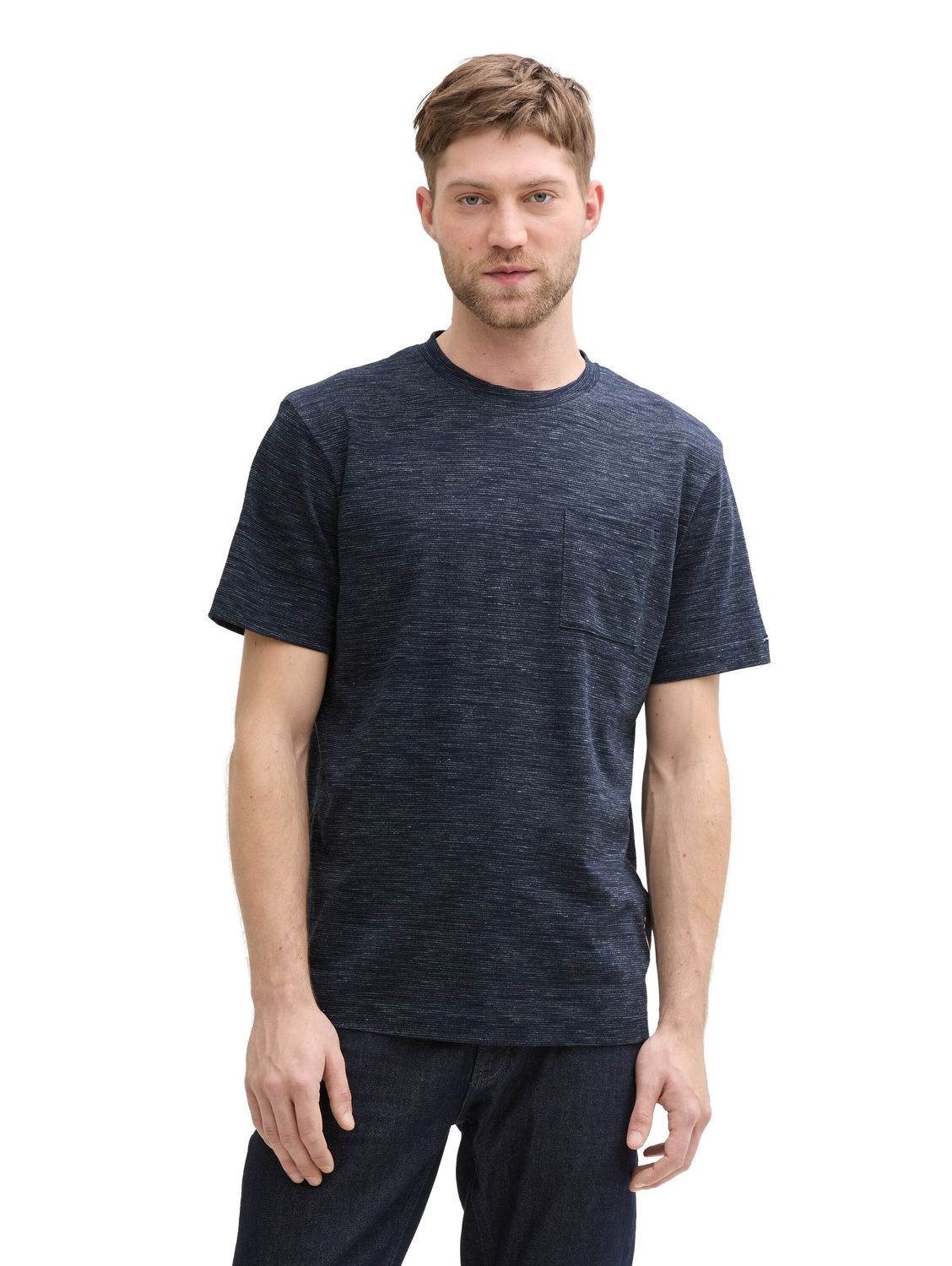 Tom Tailor Herren T-Shirt T-SHIRT WITH POCKET - Regular Fit