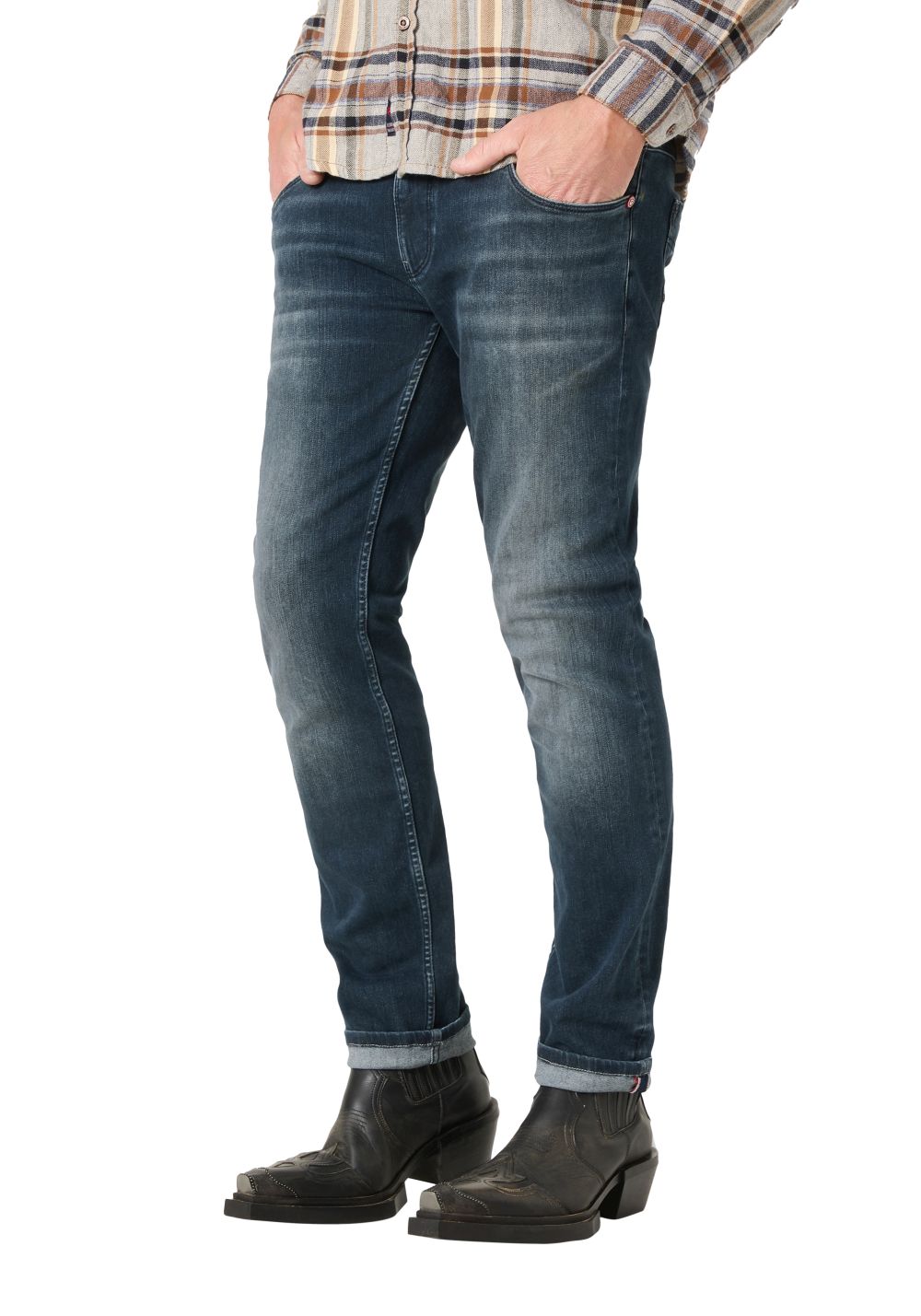 TIMEZONE Herren Jeans SLIM SCOTTTZ - Mid Waist - Slim Fit - Blau günstig online kaufen