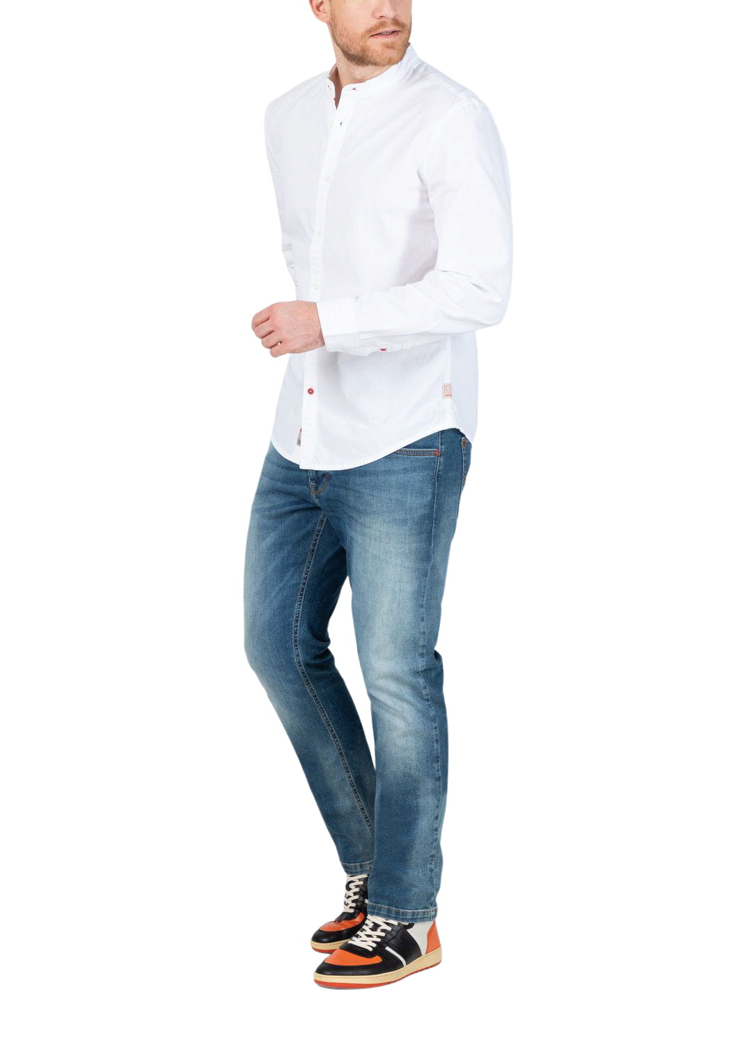 TIMEZONE Herren Jeans SLIM EDUARDOTZ Mid Waist - Slim Fit - Blau Grau günstig online kaufen