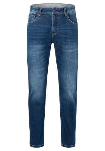 TIMEZONE Herren Jeans SLIM EDUARDOTZ Mid Waist - Slim Fit - Blau Grau