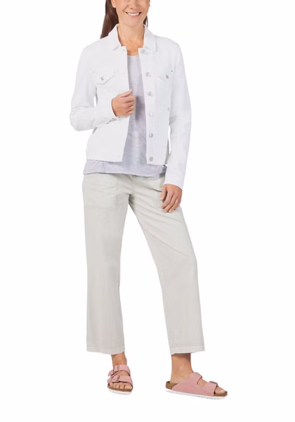 TIMEZONE Damen Jeansjacke DENIM JACKET  - Regular Fit Weiss TIMEZONE Damen Jeansjacke DENIM JACKET  - Regular Fit Weiss