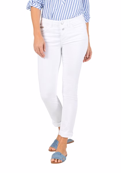 TIMEZONE 7/8 Damen Jeans SLIM NALITZ 7/8 - Mid Waist - Slim Fit -  Weiß TIMEZONE 7/8 Damen Jeans SLIM NALITZ 7/8 - Mid Waist - Slim Fit -  Weiß