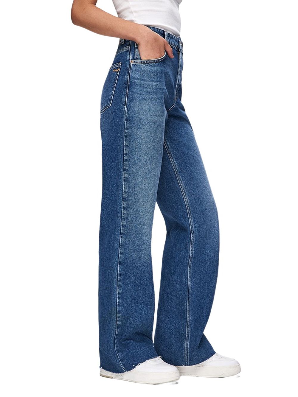 LTB Damen Jeans DANICA L - High Waist - Wide Fit - Blau günstig online kaufen