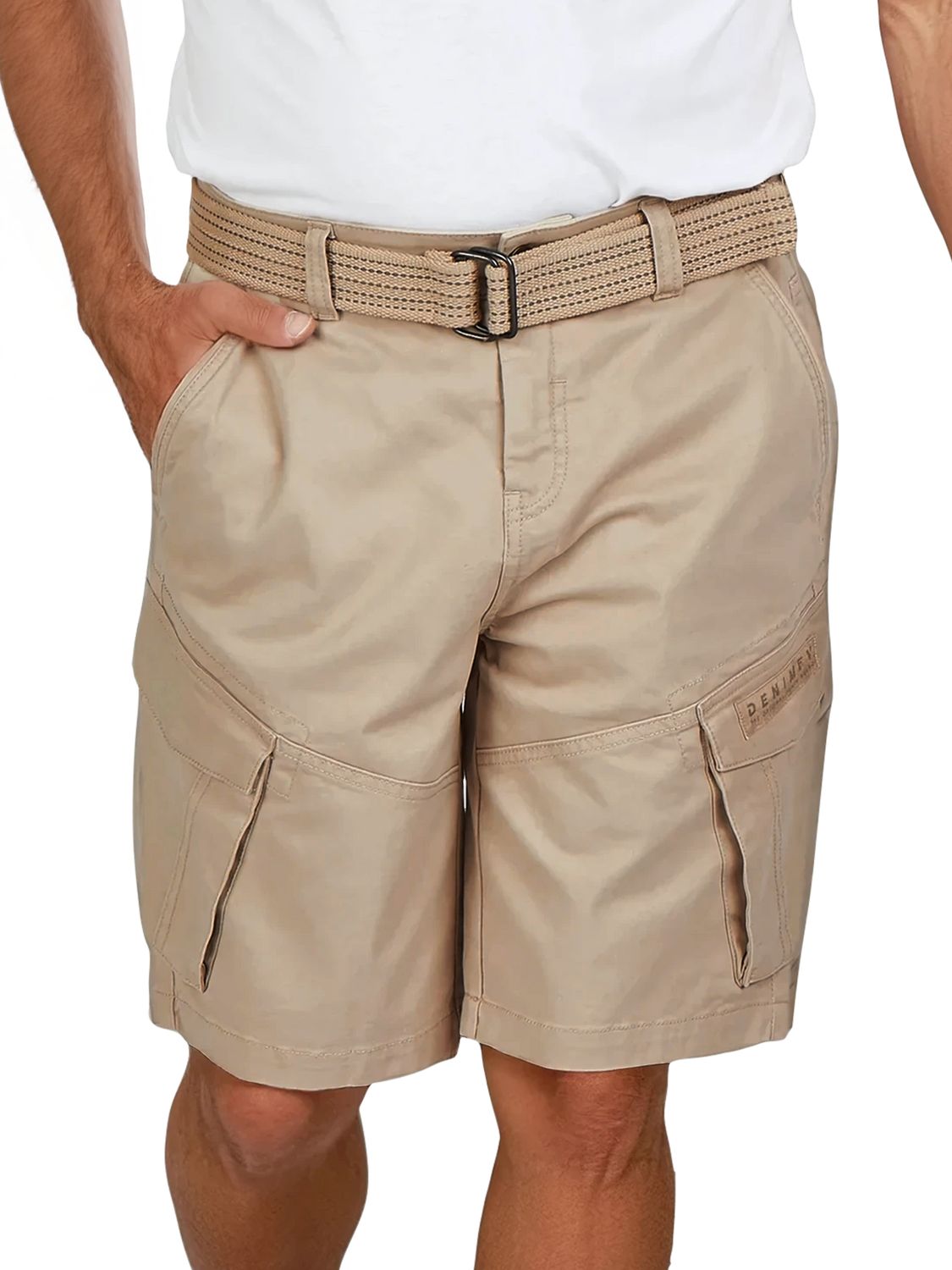 DENIMFY Cargo Shorts Herren mit Gürtel Regular Fit DFPhil günstig online kaufen