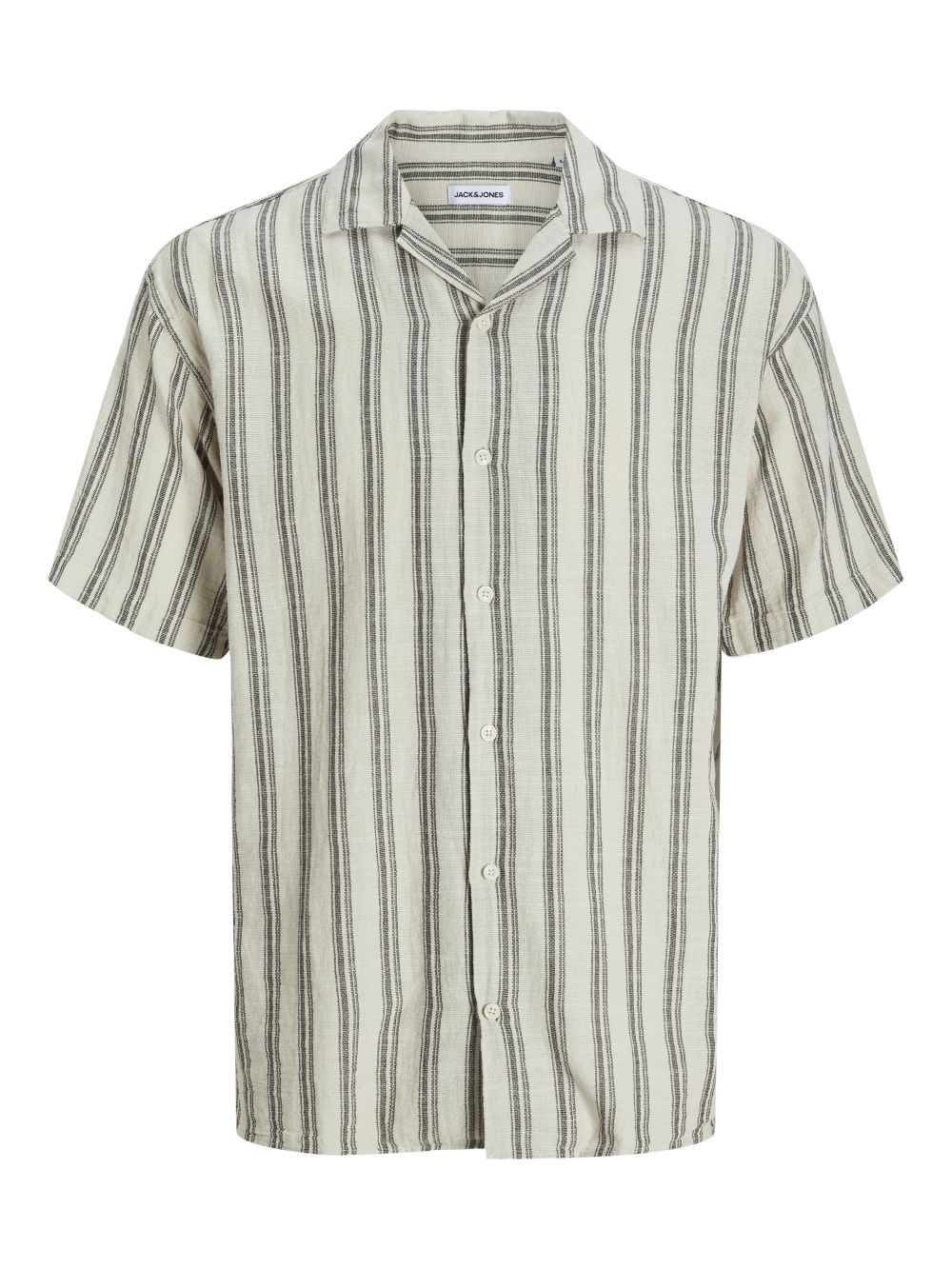 Jack & Jones Herren Freizeit Hemd JJEENZO STRIPE RESORT SHIRT Relaxed Fit