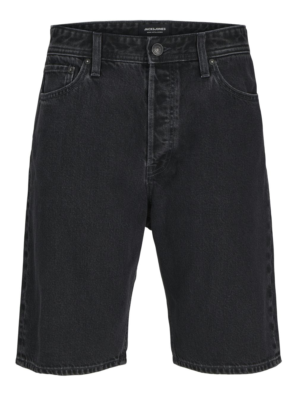 Jack & Jones Herren Jeans Short JJIALEX JJORIGINAL SHORTS- Baggy Fit - Blau Schwarz