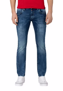 TIMEZONE Herren Jeans SLIM EDUARDOTZ Mid Waist - Slim Fit - BlauBlau