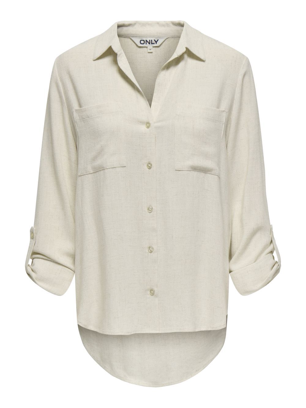 Only Damen Bluse ONLYASMIN-SIESTA LS LI BL SHIRT - Relaxed Fit