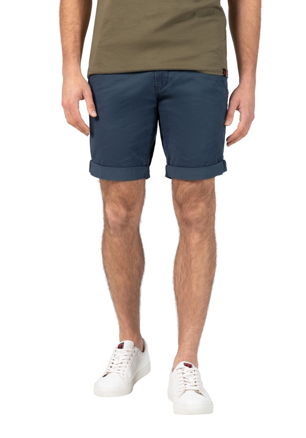 TIMEZONE Herren Chino Shorts SLIM JANNOTZ SHORT Mid Waist Slim Fit Blau Beige Grau