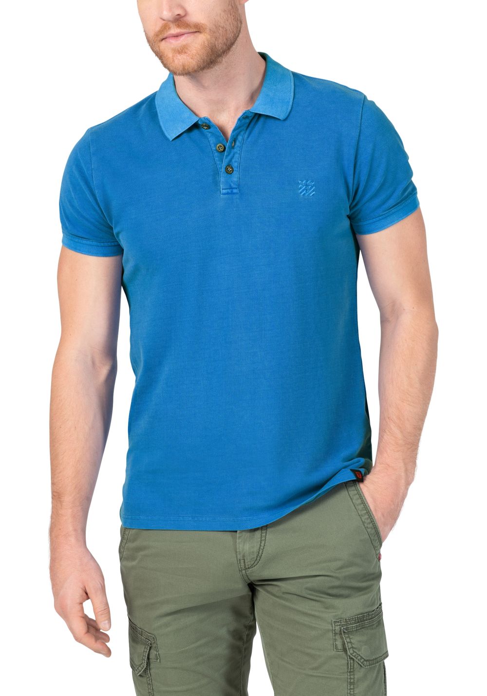 TIMEZONE Herren Poloshirt GARMENT DYE POLOSHIRT - Regular Fit