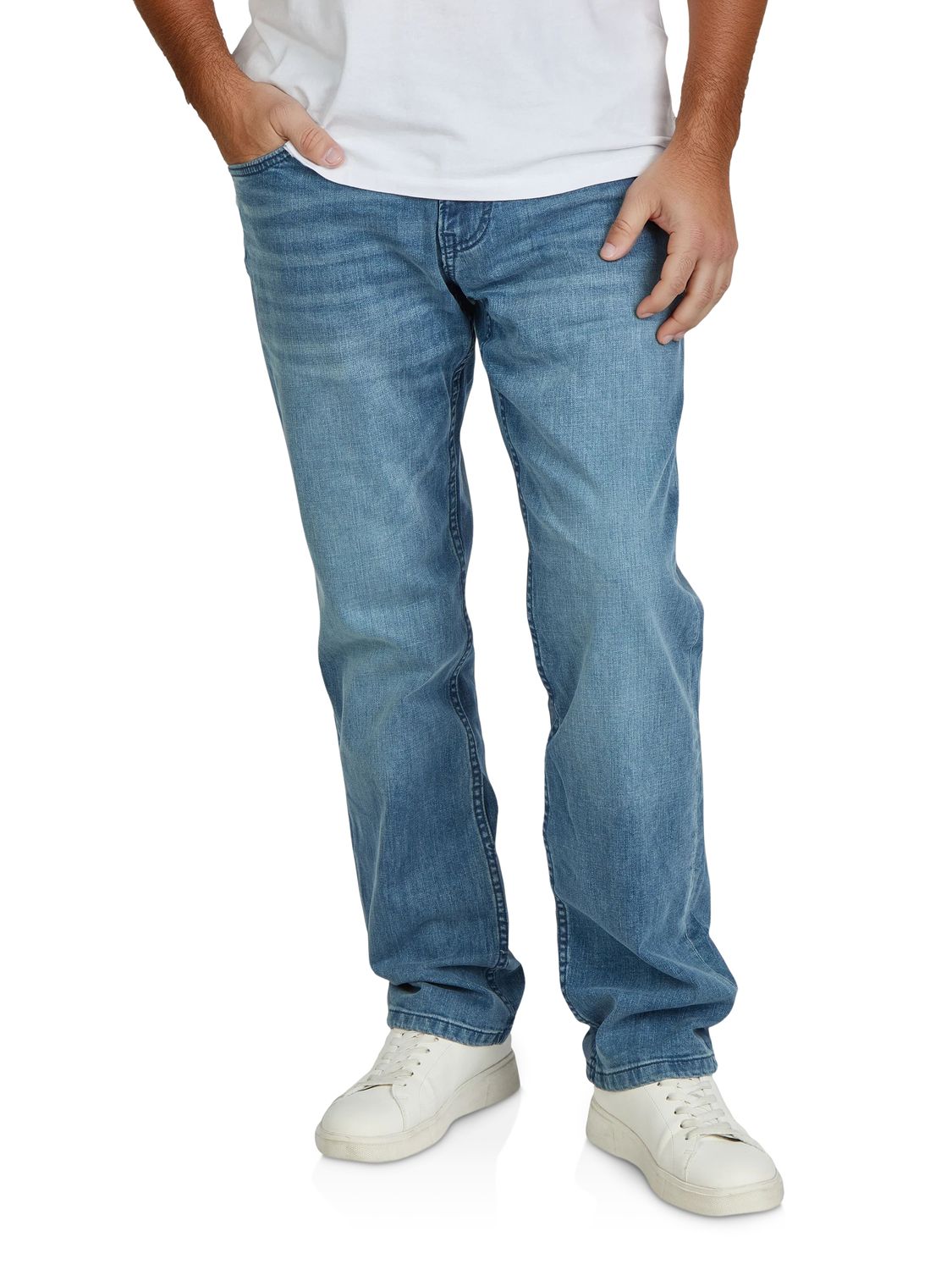 Tom Tailor Jeans Herren Stretch lang Straight Fit Marvin
