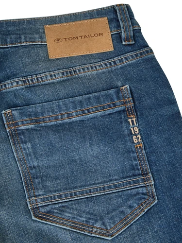 Tom Tailor Jeans Herren Stretch lang Straight Fit Marvin