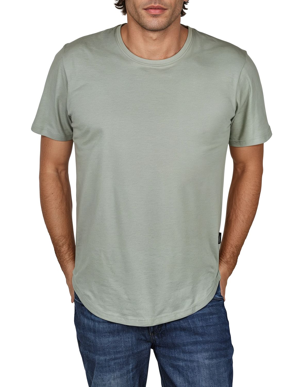 DENIMFY Tshirt Herren lang geschnitten Set 100% Baumwolle Regular Fit DFPac günstig online kaufen
