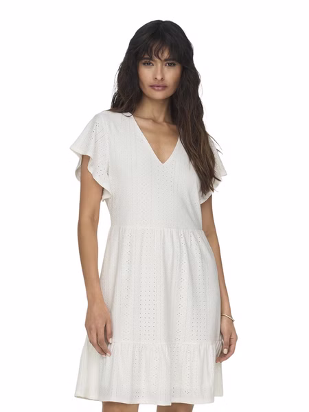Only Damen Kleid ONLSANDRA S/S V-NECK DRESS - Regular Fit Only Damen Kleid ONLSANDRA S/S V-NECK DRESS - Regular Fit