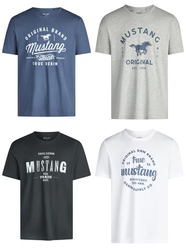 T-Shirt - 4er Pack Mustang Herren T-Shirt