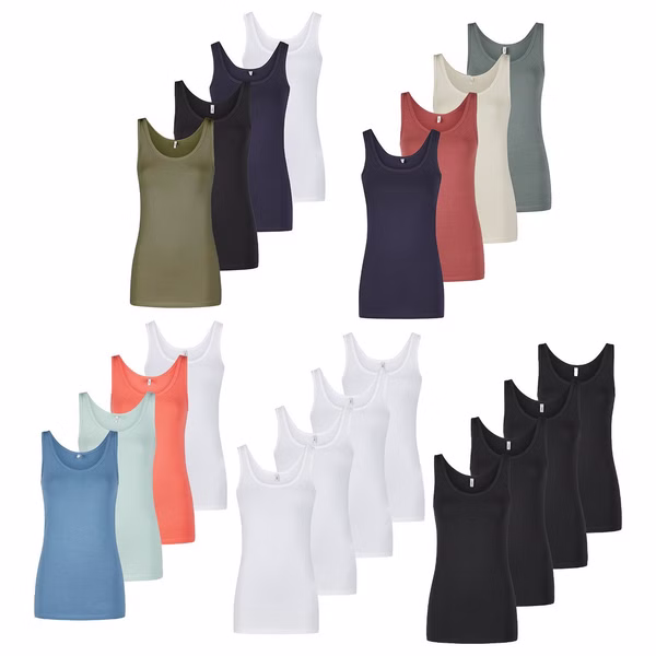 Top - ONLLIVE LUV Tank Top 4er Pack Slim Fit Top - ONLLIVE LUV Tank Top 4er Pack Slim Fit