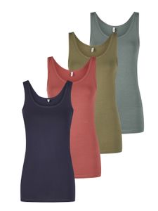 Top - ONLLIVE LUV Tank Top 4er Pack Slim FitMehrfarbig