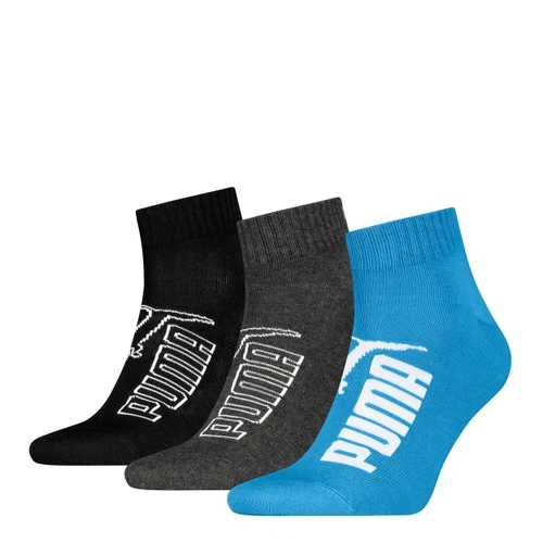 PUMA Herren Damen Unisex QARTER SOCKEN ELEMENTS BWT QARTER 3er Pack