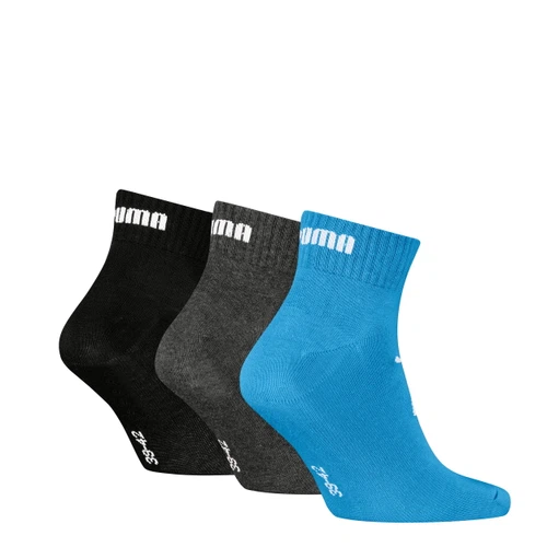 PUMA Herren Damen Unisex QARTER SOCKEN ELEMENTS BWT QARTER 3er Pack