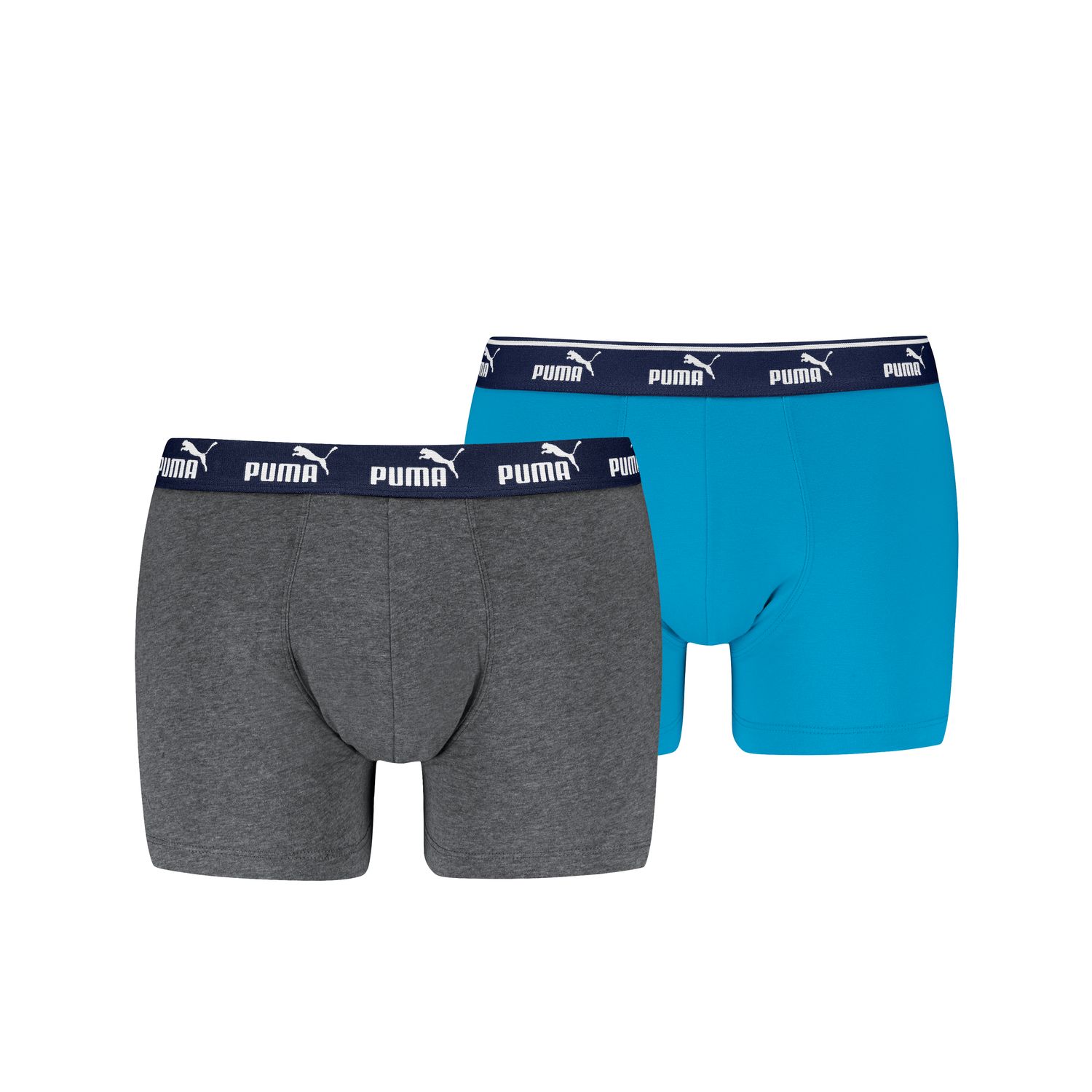 Puma Herren Boxershort PUMA ELEMENTS MEN LOGO ELASTIC BOXER 2er Pack