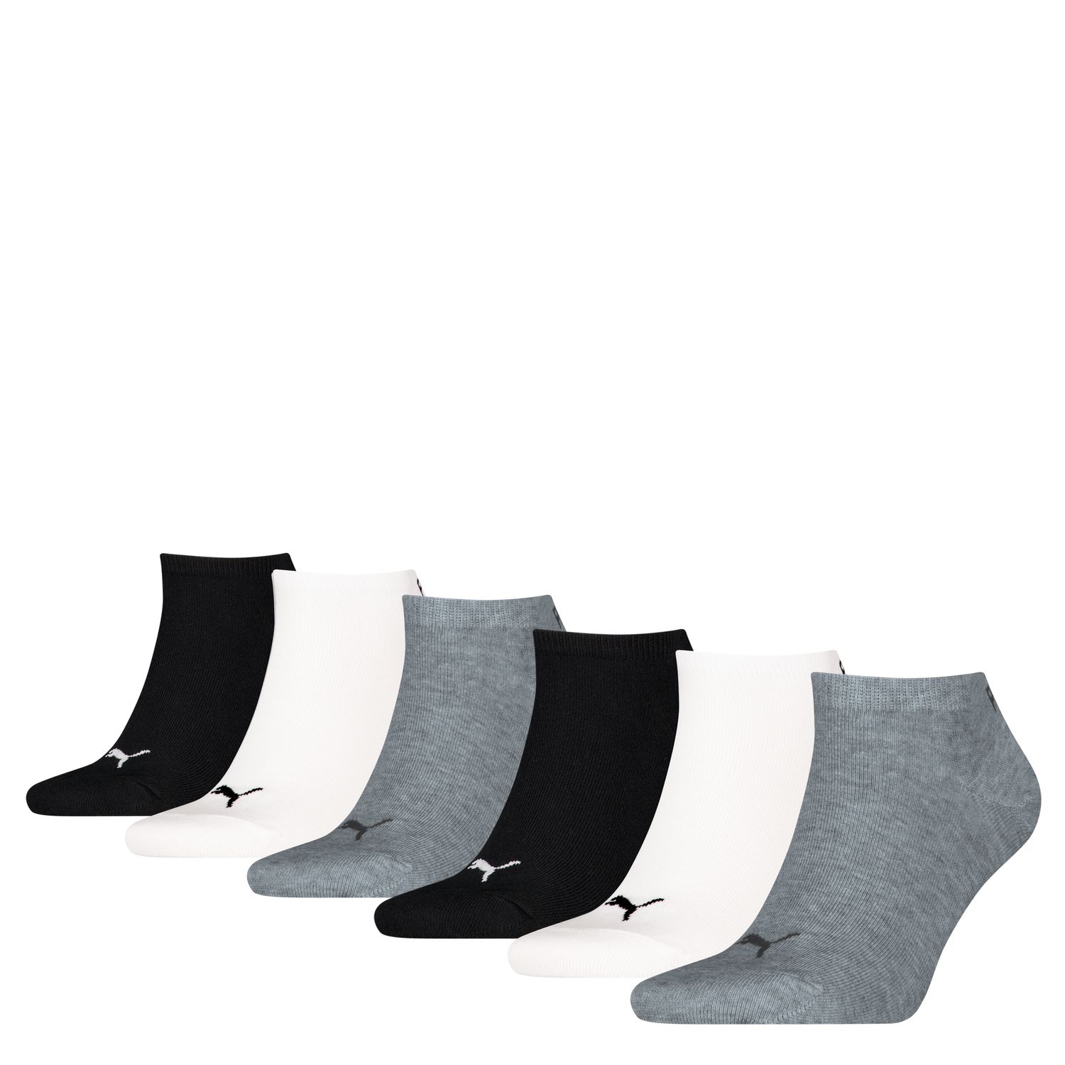 PUMA Herren Damen UNISEX SNEAKER PLAIN ECOM 6er Pack