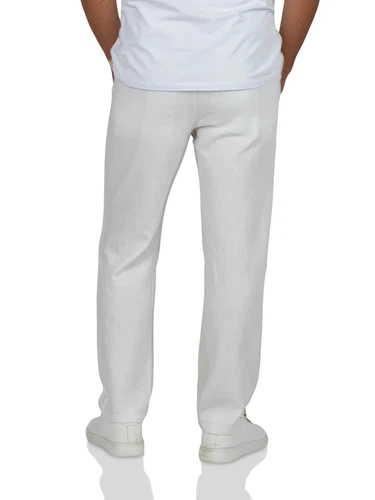 DENIMFY Leinenhose Herren lang Sommer Elastischer Bund Regular Fit DFDylan