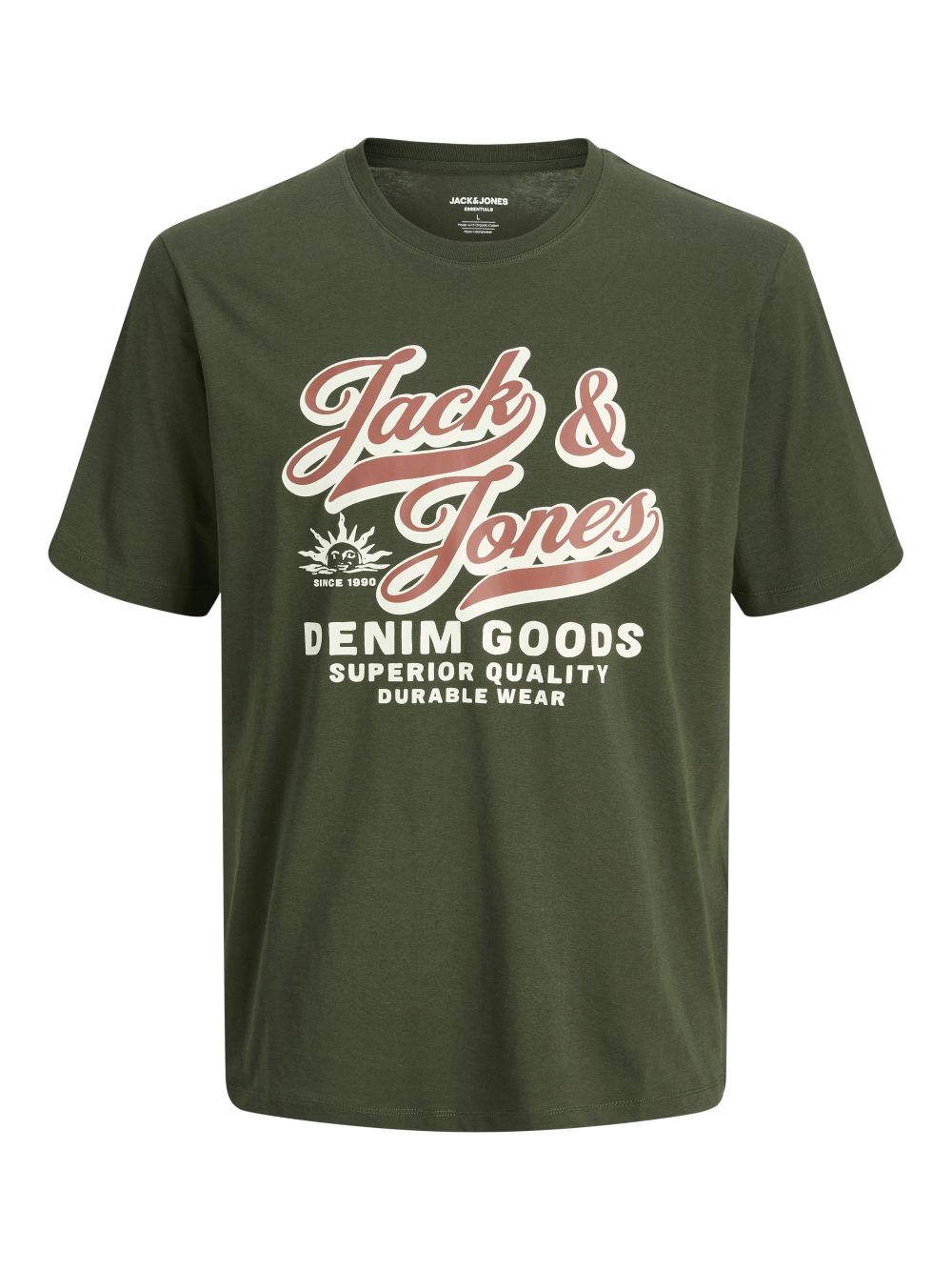 Jack & Jones Herren Rundhals T-Shirt JJELOGO TEE SS O-NECK 2 COL - Regular günstig online kaufen
