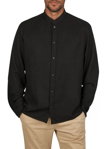 DENIMFY Leinenhemd Herren Langarm Regular Fit DFJesper