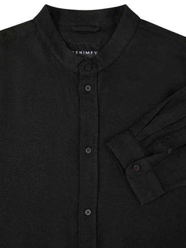DENIMFY Leinenhemd Herren Langarm Regular Fit DFJesper