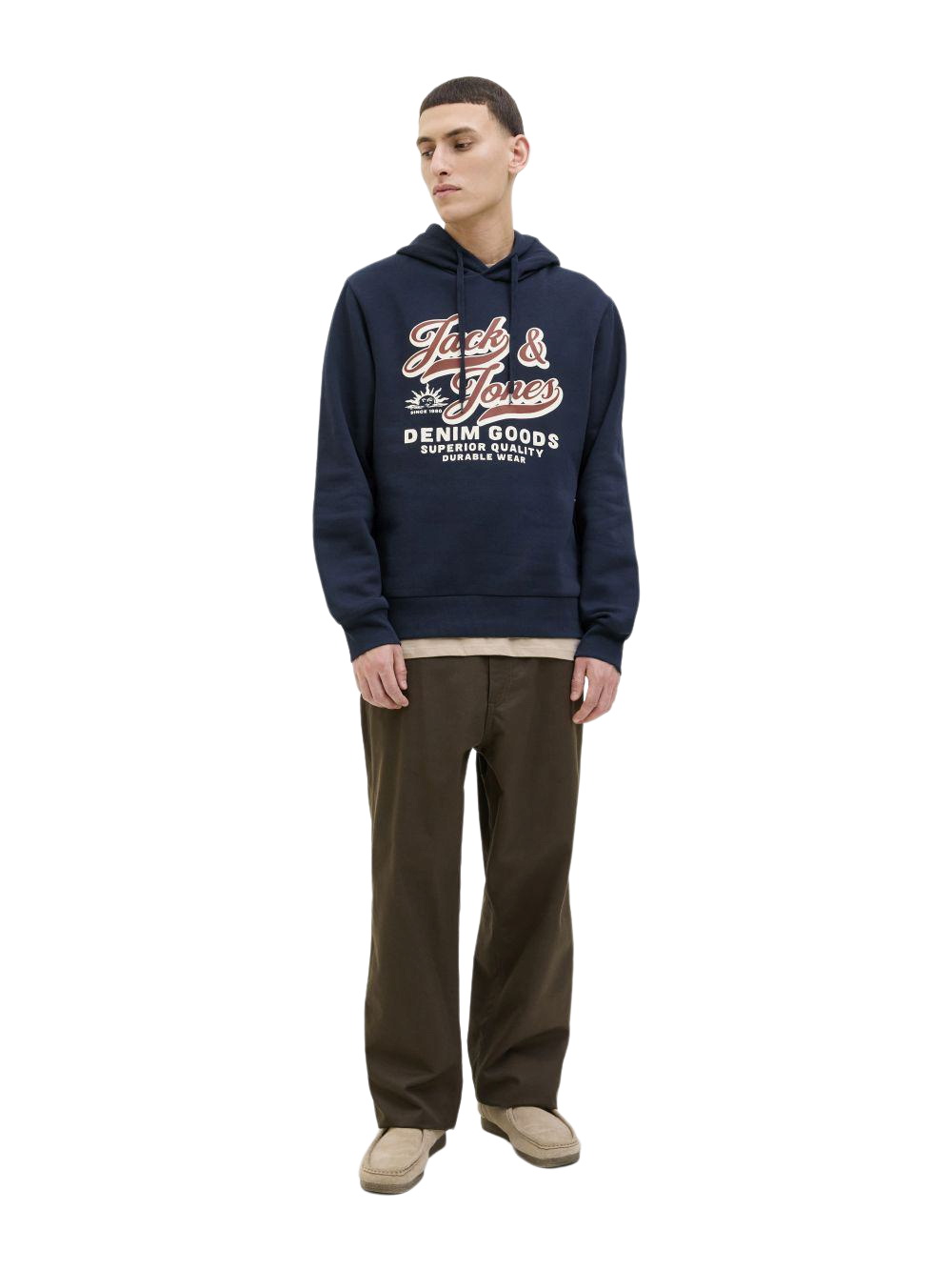 Jack & Jones Herren Hoodie Kapuzenpullover JJELOGO SWEAT HOOD 2 COL - Regul günstig online kaufen