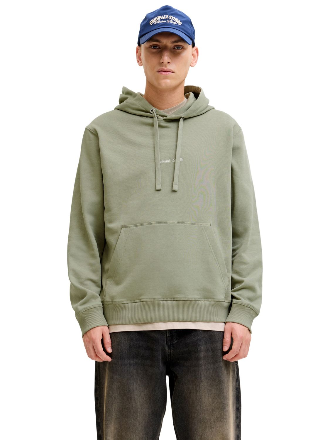 Jack & Jones Herren Hoodie Kapuzenpullover JORNORREBRO EMB SWEAT HOOD - Relaxed Fit
