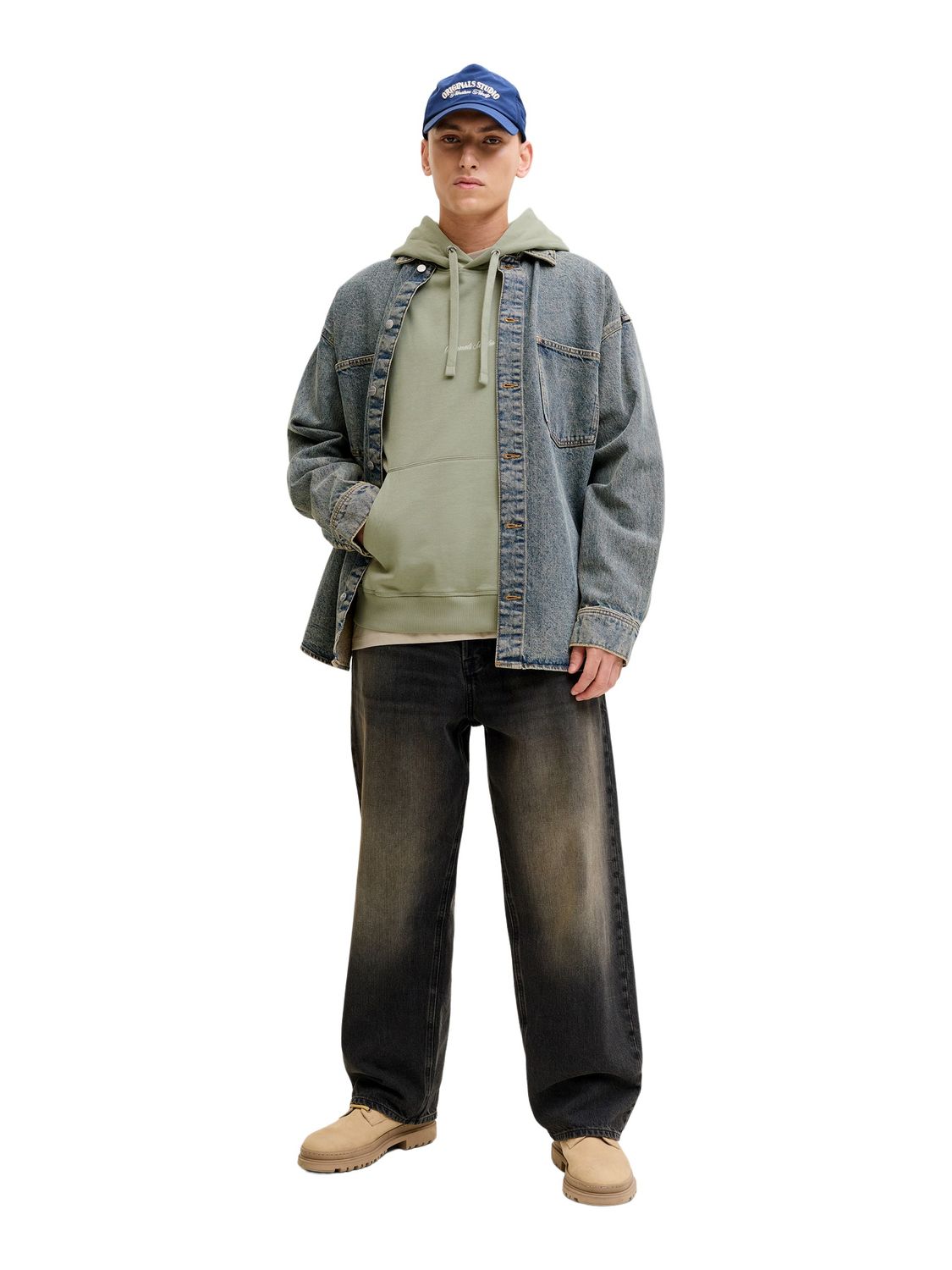 Jack & Jones Herren Hoodie Kapuzenpullover JORNORREBRO EMB SWEAT HOOD - Rel günstig online kaufen