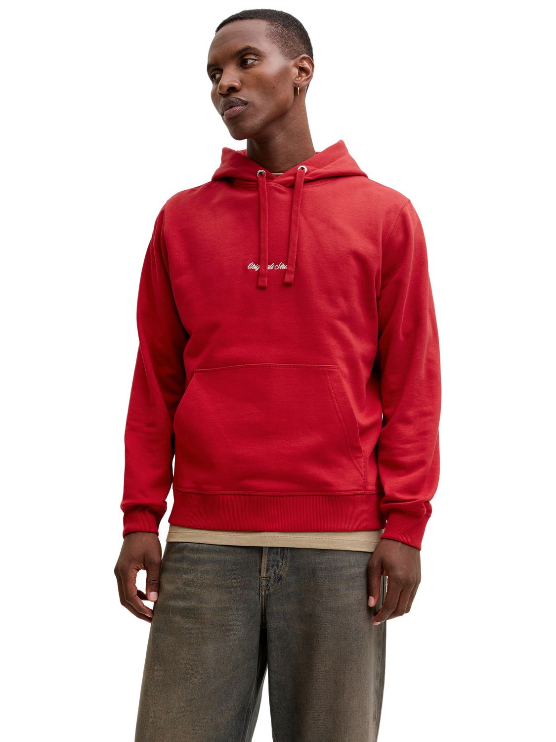 Jack & Jones Herren Hoodie Kapuzenpullover JORNORREBRO EMB SWEAT HOOD - Relaxed Fit