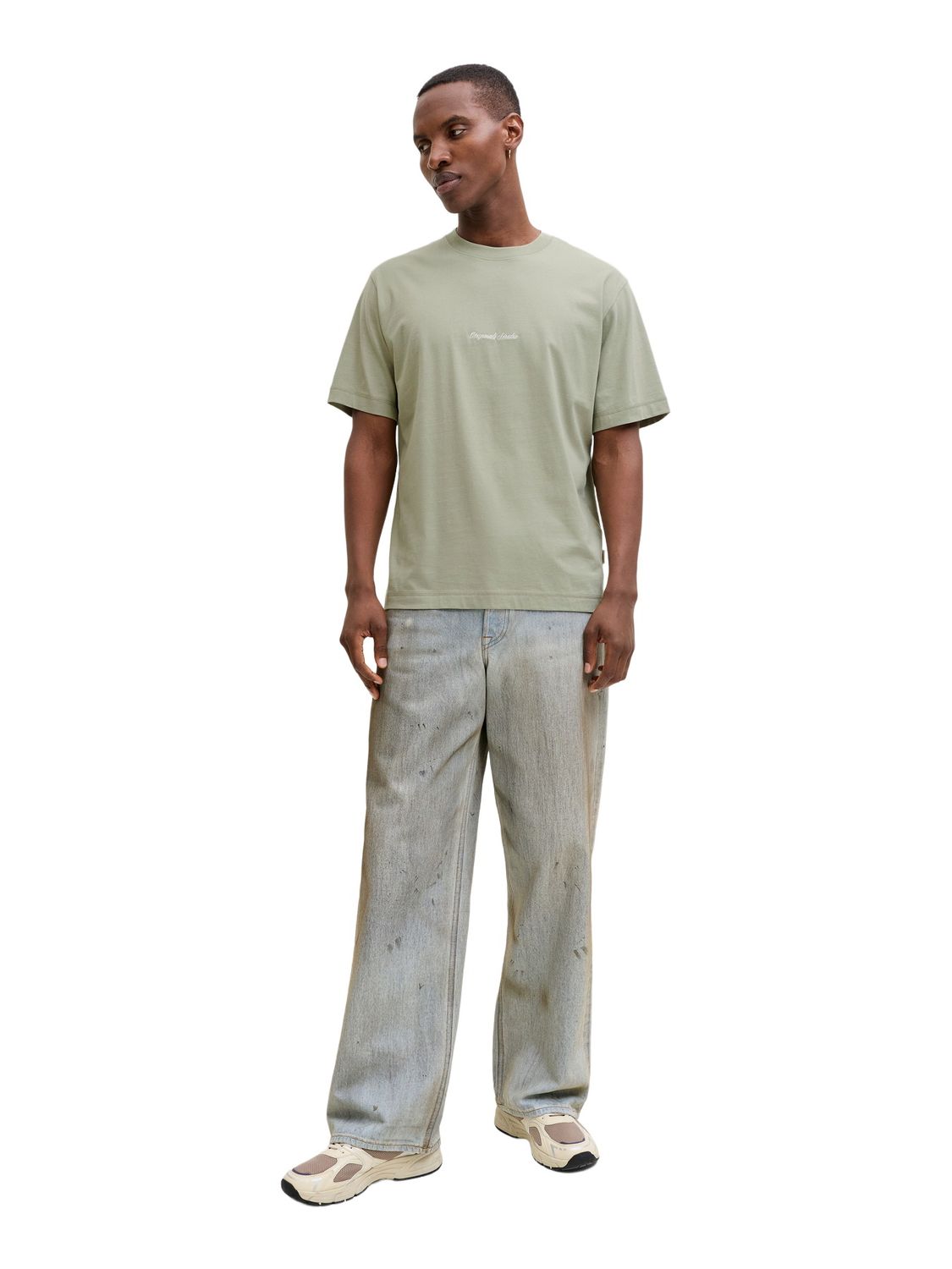 Jack & Jones Herren Rundhals T-Shirt JORNORREBRO EMB TEE SS CREW NECK - Rel günstig online kaufen