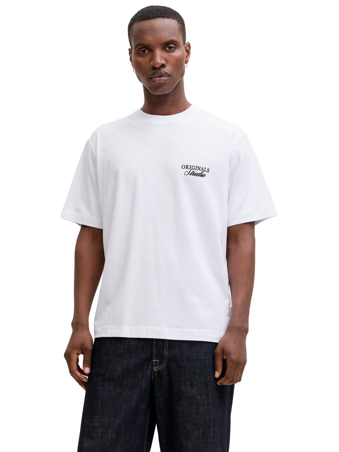 Jack & Jones Herren Rundhals T-Shirt JORNORREBRO TYPO TEE SS CREW NECK - Re günstig online kaufen