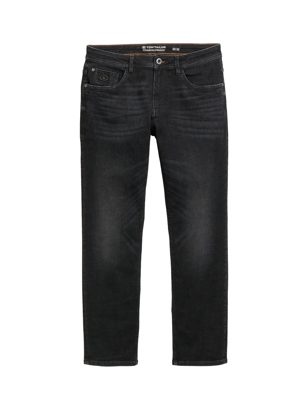 Tom Tailor Herren Jeans MARVIN STRAIGHT - Mid Waist - Straight Fit - Blau Schwarz