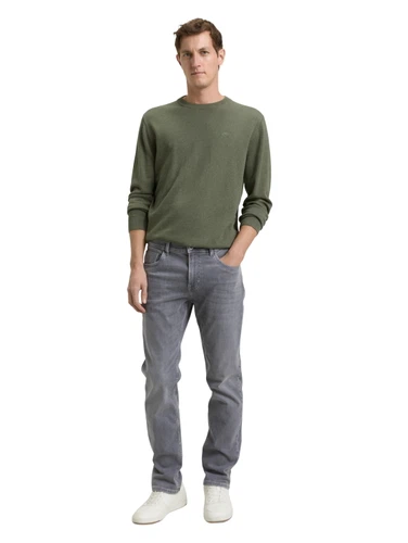 Tom Tailor Herren Jeans MARVIN STRAIGHT - Mid Waist - Straight Fit - Blau Schwarz