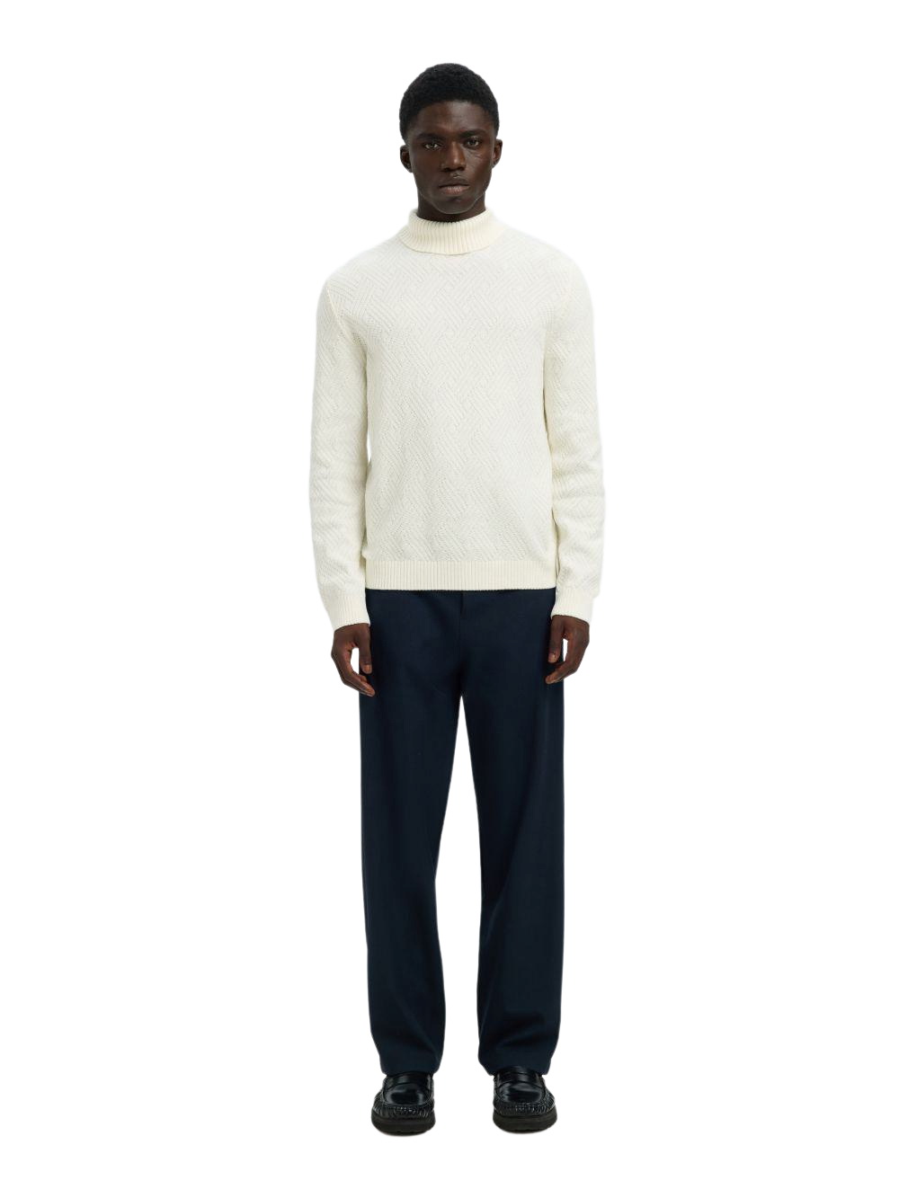 Selected Homme Herren Rollkragen Pullover SLHTREVOR LS KNIT STRUCTURE ROLL günstig online kaufen
