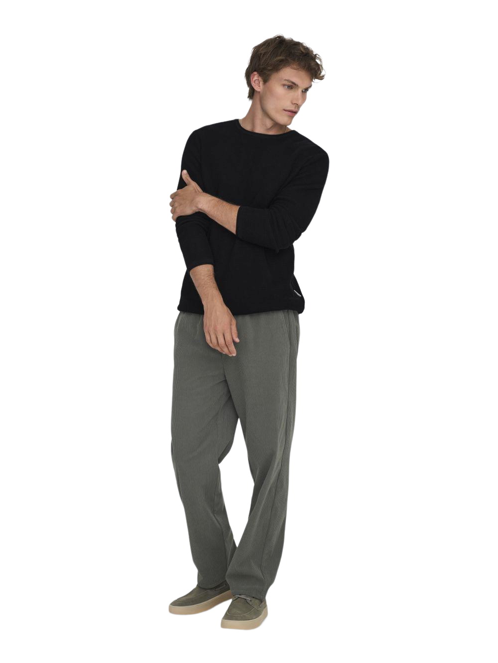 Only & Sons Herren Pullover ONSERIC REG 12 STRUC CREW KNIT - Regular Fit günstig online kaufen