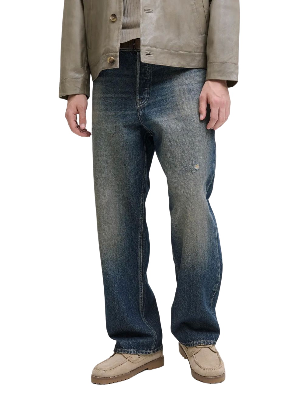 Jack & Jones Herren Jeans JJIALEX JJORIGINAL - Baggy Fit - Blau - Blue Deni günstig online kaufen
