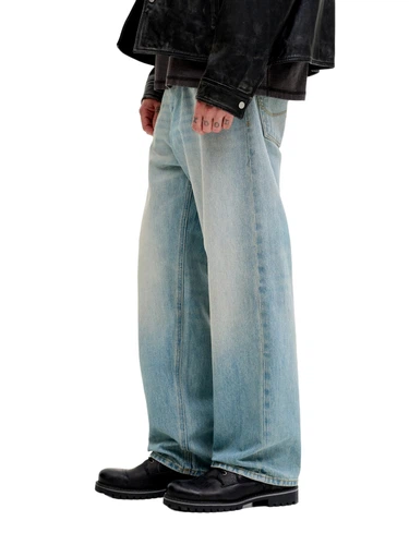 Jack & Jones Herren Jeans JJIALEX JJORIGINAL - Baggy Fit - Blau Schwarz