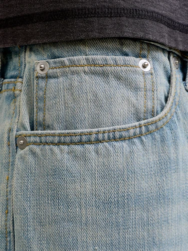 Jack & Jones Herren Jeans JJIALEX JJORIGINAL - Baggy Fit - Blau Schwarz